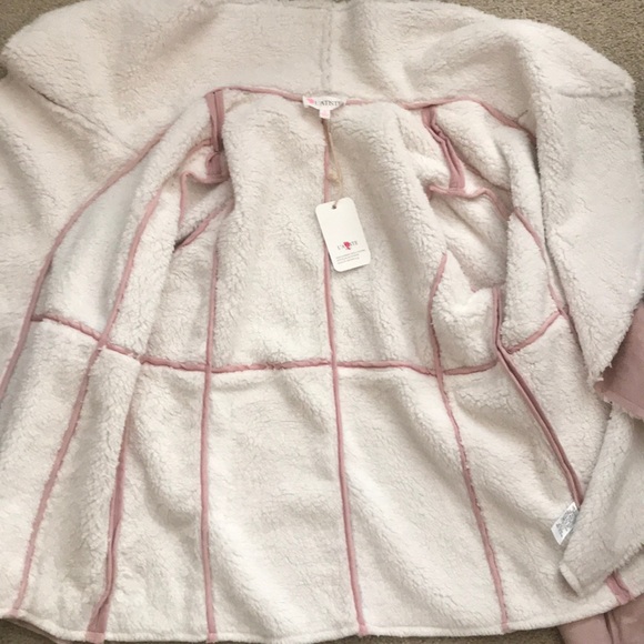 ❤️1 Small Left❤️Faux Suede & Sherpa Open Jacket - Picture 7 of 8